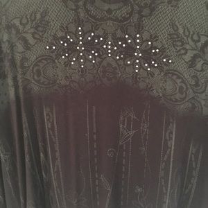 Vanilla Sugar Tops - Black & Grey Top, Large Vanilla Sugar Tops - Black & Grey Top, Large
